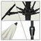 California Umbrella 9' Bronze Aluminum Market Patio Umbrella, Olefin White 194061337363 - alternate 2